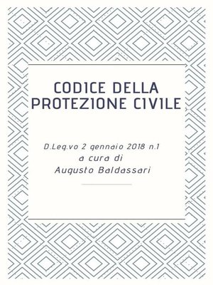 cover image of Codice della Protezione Civile